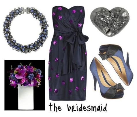the inspiration for the wedding palette credits navy purple black silver 